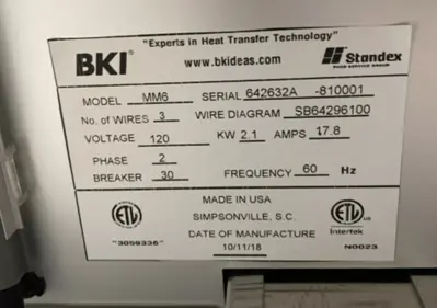 185-0151 BKI MM6 Hot Food Case