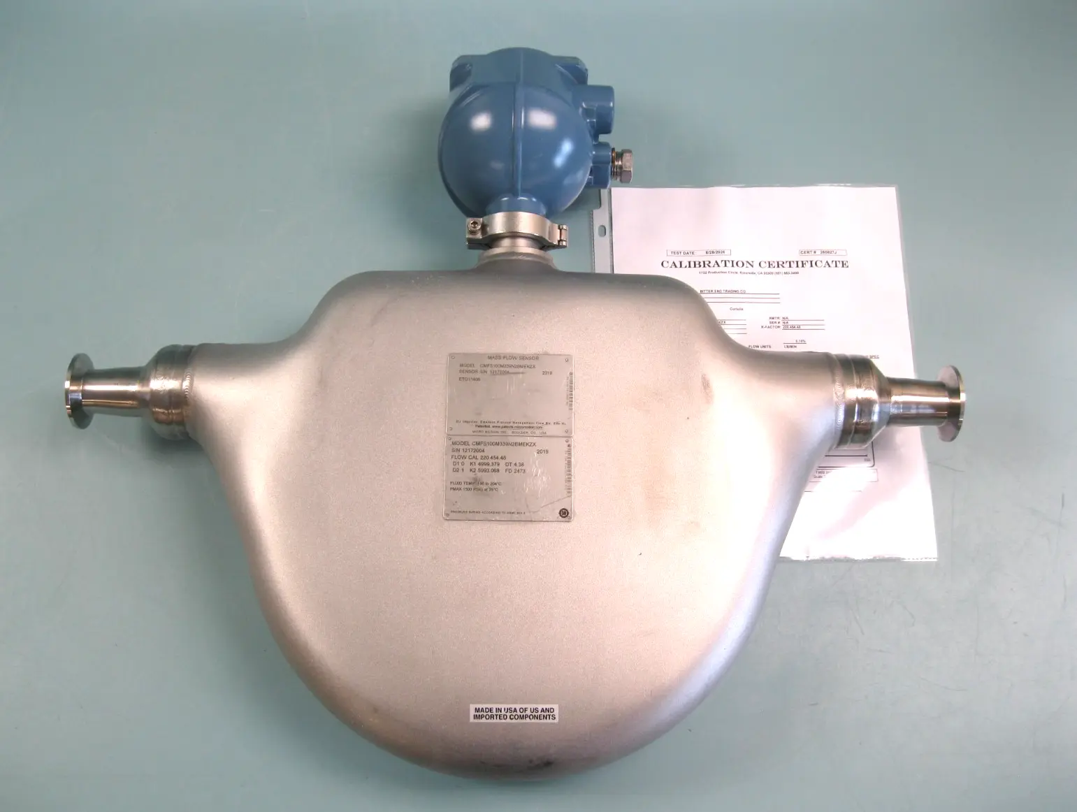 Used Micro Motion CMFS100 M339N2BMEKZX Sensors New Hampshire US | Bitter End Trading #1466049