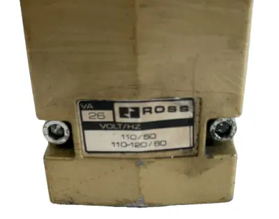 REFURBISHED ROSS CONTROLS W7077C4334 SOLENOID VALVE 1-10 BAR