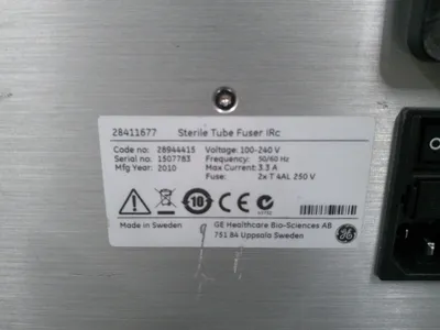 GE Healthcare Wave Biotech Sterile Tube Fuser IRC w/ Right 7/16" Block