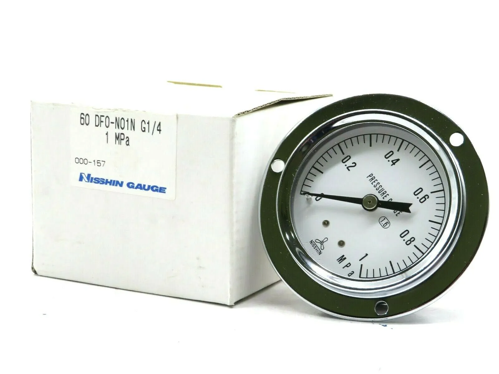 NEW NISSHIN 60 DF0-N01N PRESSURE GAUGE G1/4 1 MPA