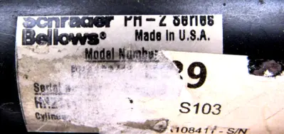 NEW SCHRADER BELLOWS PHA-108411 HYDRAULIC CYLINDER SERIES PR-2 PHA108411