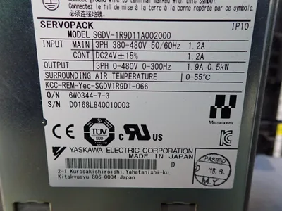 New | in-Stock YASKAWA ELECTRIC SGDV1R9D11A002000 Servo Drives | HGR 24 #797558