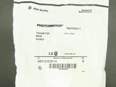 A-B 42EF-E1EZB-Y4 Photoswitch Rightsight Transmitted Beam Source 11-30VDC