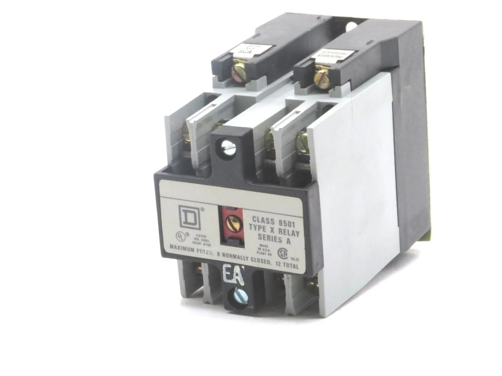 NEW SQUARE D 8501-XO20 CONTROL RELAY 8501XO20 SERIES A