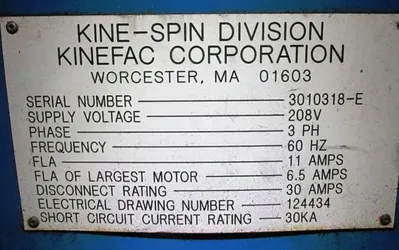 Barrett Spintech 301-E chip wringer.