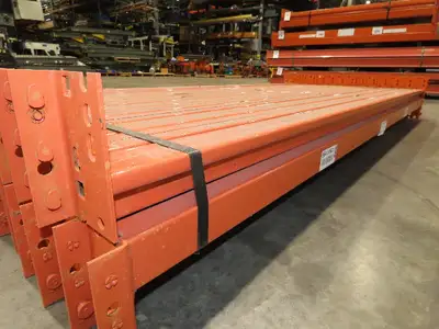 96"x 2-1/2" 25E Teardrop Pallet Rack Step Beam Crossmember New Style Lot of 28