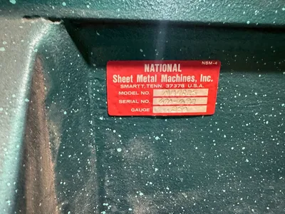 NATIONAL SHEET METAL NH4825 Power Squaring Shears (Inch) | K.B. Industries LLC (10)