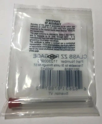 NEW Vermont Gage 112300950