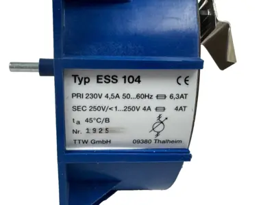NEW TYPE: ESS-104 VARIABLE TRANFORMER 2001982