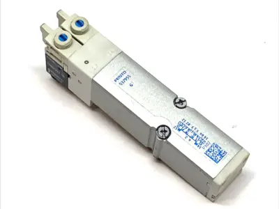 USED FESTO SOLENOID VALVE 5/3 CLOSED 24VDC 20MM ISO PNEUMATIC 537955