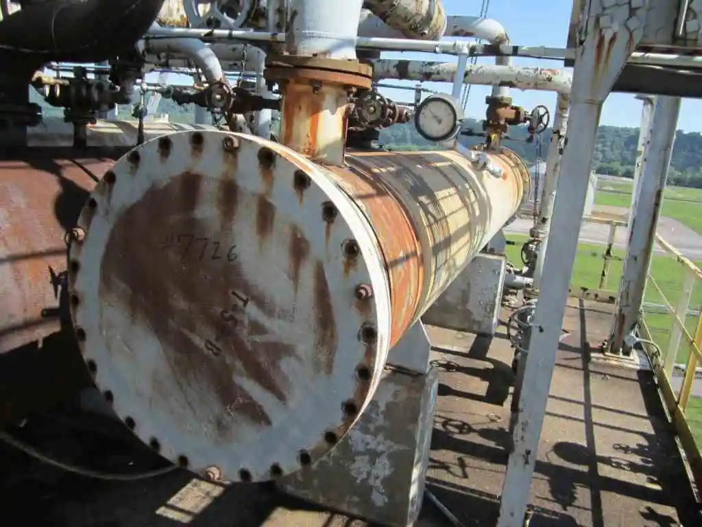 2530 sq ft roarke enterprises  inc. carbon steel shell & tube heat exchanger