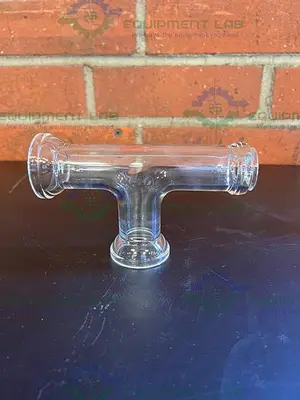 USED BUCHI AG BOROSILICATGLAS 3.3 KATALOG 8801 TEE FITTING 31MM X 50MM X 50MM