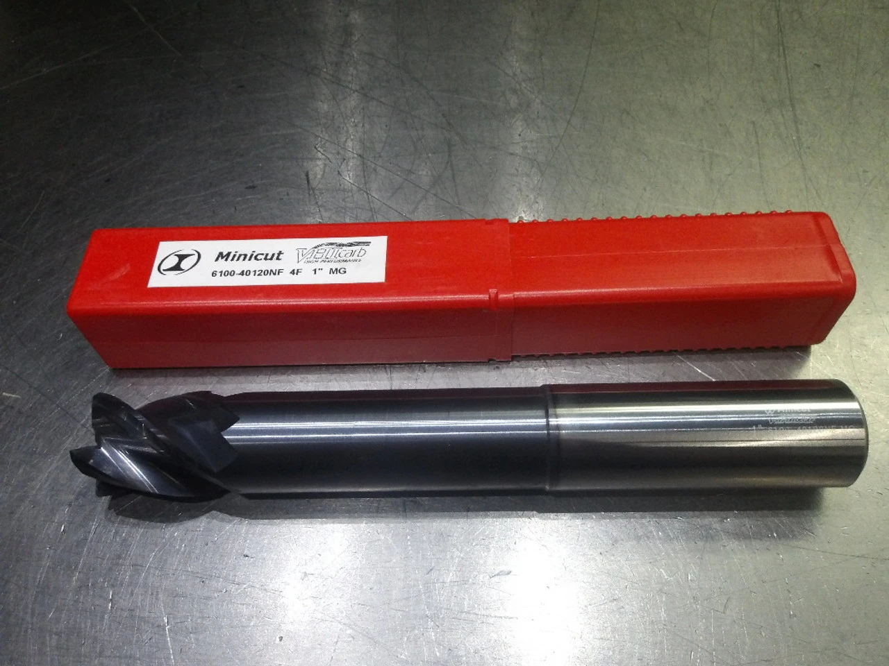 Minicut/VHIcarb 1" 4 Flute Carbide CR Endmill .040" R 6100-40120NF (LOC3381)