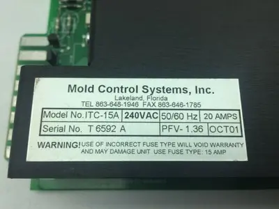 Mold Control System Microprocessor Controller ITC-15A 240VAC 20A