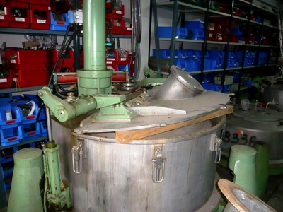 Ellerwerk 736 U-A perforate basket centrifuge, 316SS.
