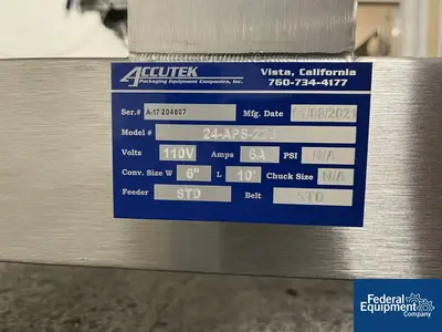 USED Accutek Accutek Filling Line, Model AVF 10