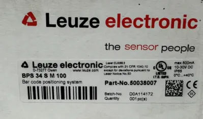 NEW LEUZE BPS-34-S-M-100 BARCODE POSITIONING SYSTEM 50038007