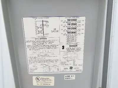Landis Gyr TM15RMC Ring 200A Meter Socket 1Ph 3 Wire 150A Main Breaker 4 Term