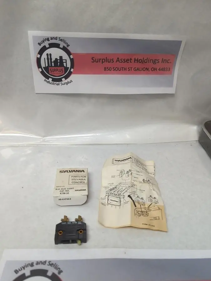 New | in-Stock SYLVANIA KTM-10 Miscellaneous Equipment (Electrical & Power) Ohio US | Surplus Asset Holdings #1235819