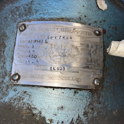 60L Hobart Planetary S/S Bowl Mixer Type SE600