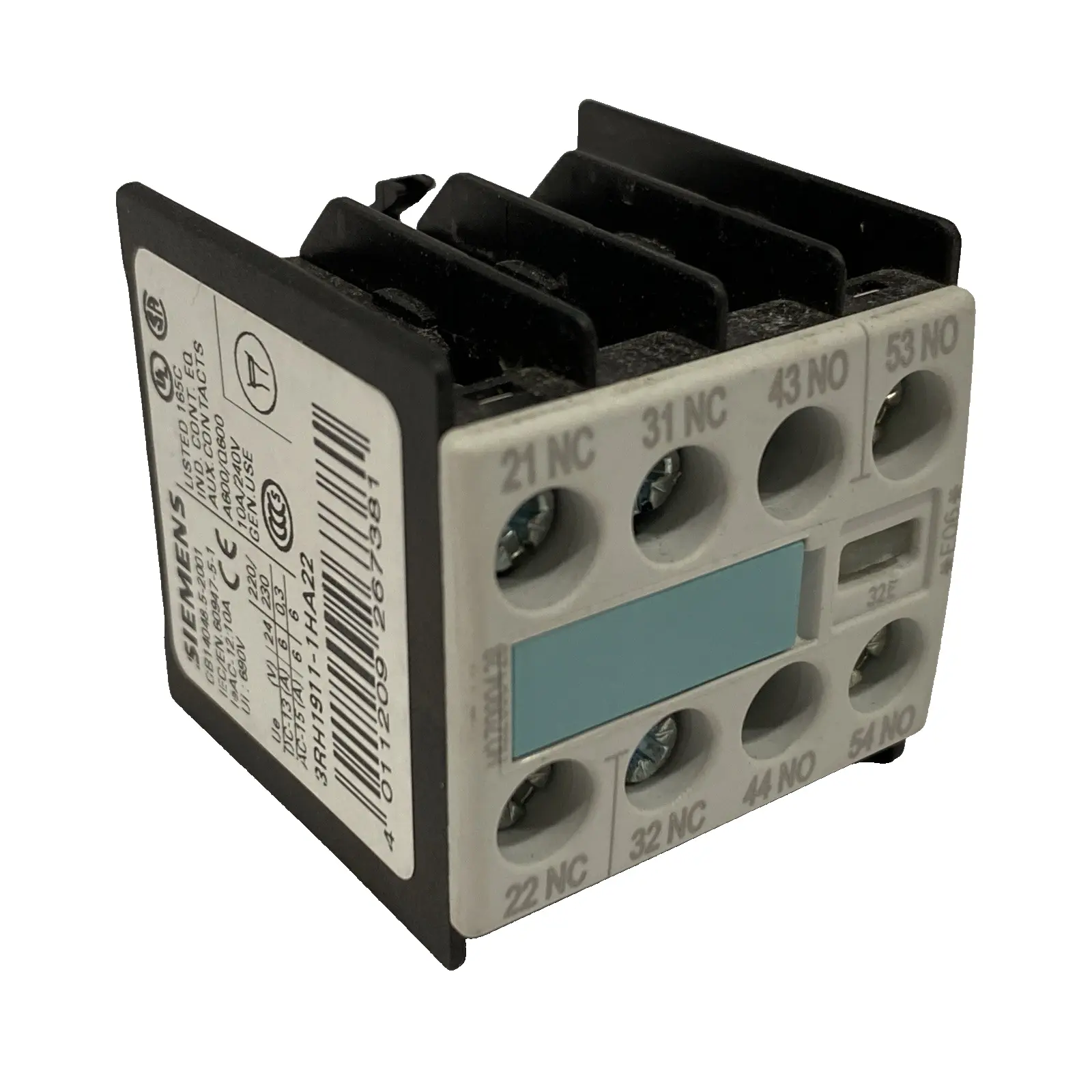 3RH1911-1HA22 | Siemens  Auxiliary Contact Block - Used