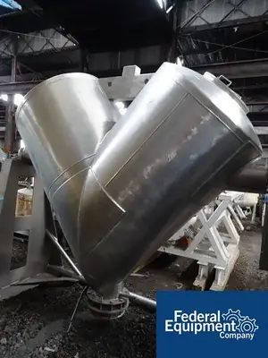 USED Patterson-Kelley 75 Cu Ft P-K Twin Shell Blender, 316 S/S, 60# Density