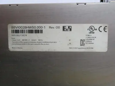 Used B&R 8BVI0028HWS0.000-1 AC Drive Power Modules Texas US | Aucto #1308400