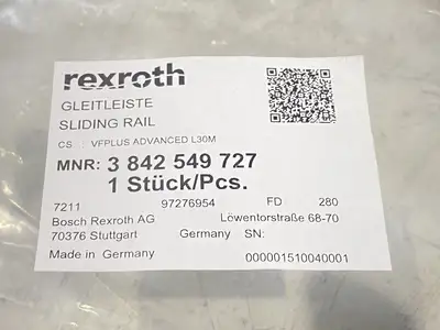 New | in-Stock Bosch Rexroth Sliding Rail VFPLUS Advanced 30m Conveyor Parts Michigan US | Maverick Industrial Sales #1391242