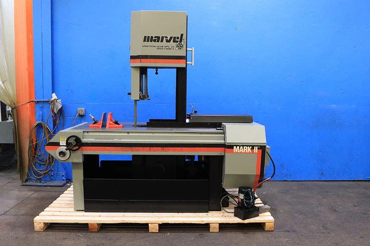 Used 1990 Marvel SERIES 8 Mark II, Tilt Frame, 1" Blade, Vertical Band Saws New Jersey US | Machinery Values #1334032