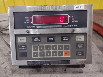 10,000 LBS BRECHBUHLER MODEL #UMC600AAAC PLATFORM FLOOR SCALE: STOCK #21653