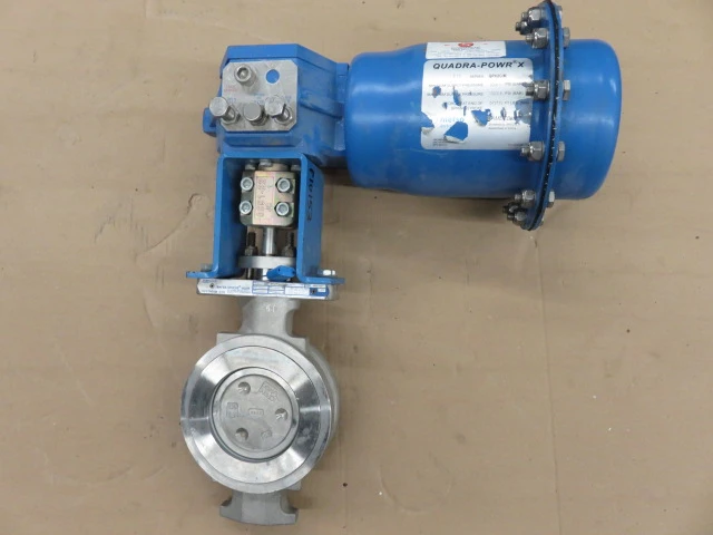 Jamesbury 4"-150 Wafer Sphere / Butterfly Valve with Pneumatic Actuator Unused