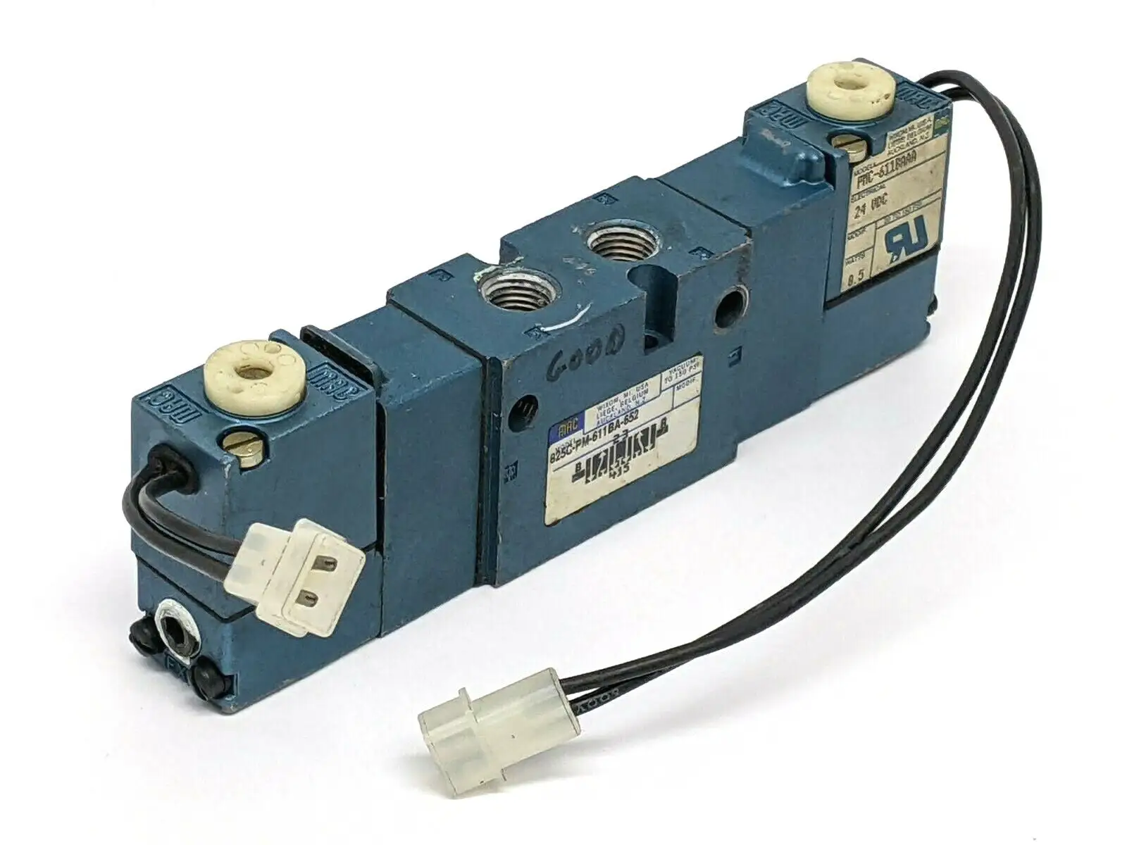 825C-PM-611BA-652 | MAC Valves  Double Solenoid Valve - Used