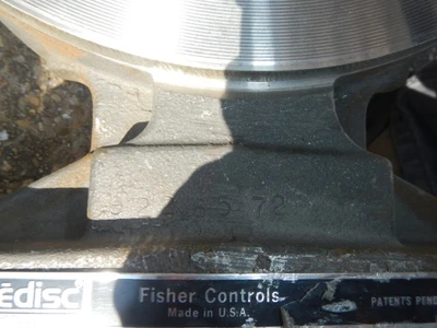 Fisher 8" 150 Class, 316 Stainless E-Disc Control Valve