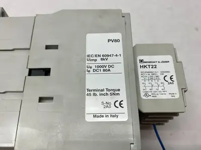 K3PV-80A00=24 | Benedict  Switching Contactor DC 4-Pole 80A 1000V - Used