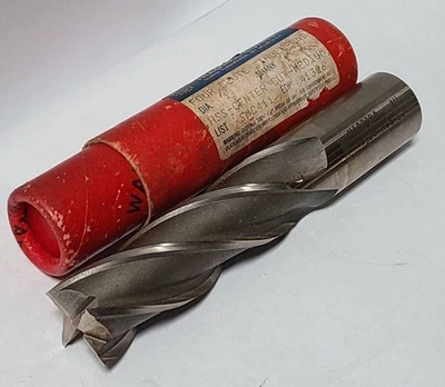 Niagara Cutter HSS 4 Flutes Center Cut Medium Single End Mill 1 Dia 1 Shank New