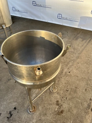 90L S/S Groen Jktd Hemispherical Cooking Pan