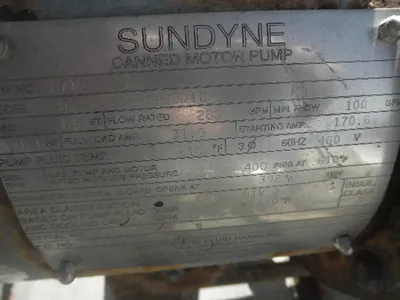 USED SUNDYNE HT25C-S5NHT-02D1C