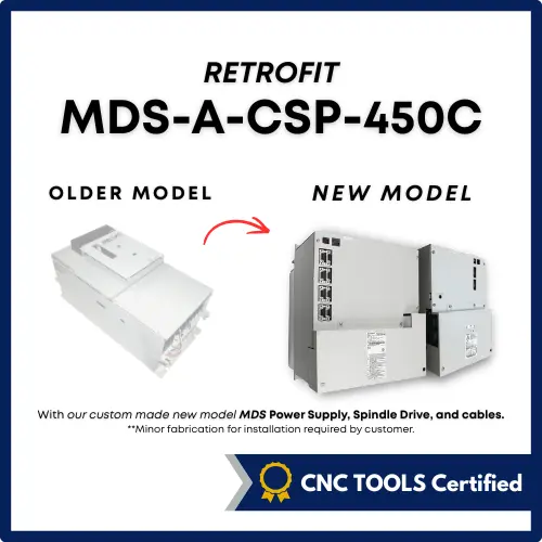 Used MITSUBISHI MDS-A-CSP-450C REPLACEMENT Spindle Drives Texas US | CNC TOOLS LLC #889019