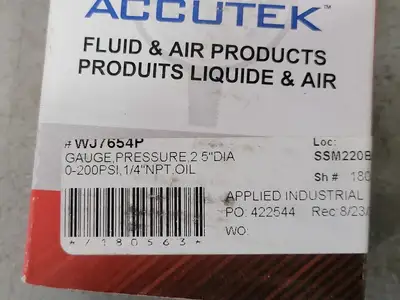 2 1/2" Pressure Gauge WJ7654P