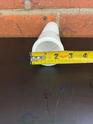 USED CHEMGLASS JOINT SIZE 45/50 LENGTH: MIN. 150 (MM), MAX. 165(MM), BELLOWS ADAPTER