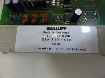 USED BALLUFF BTA-E10-0610