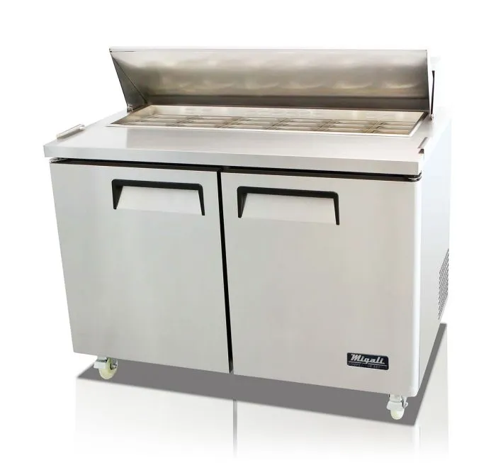 Migali C-SP48-18BT-HC 48″ – 18 Pans, Big Top Sandwich Prep Table