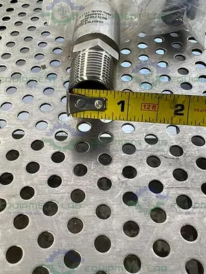 USED SANI TECH STHT-WR-0500 74" SILICONE HOSE W/ 1/2" SANITARY FITTING TO THREADED