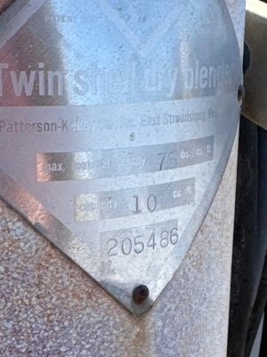 PATTERSON-KELLEY 10 CUBIC FOOT Mixer Powder Tumbling | Perry Equipment (2)