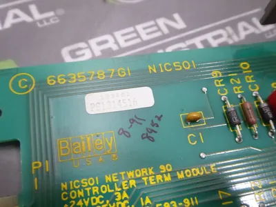Bailey Controls NICS01 Network 90 Controller Termination Module w/o cover Used
