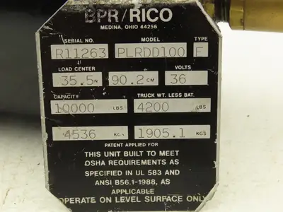 Rico Hydraulic Tank Assembly 7 Liter Off Rico PLR-100 Platform Truck