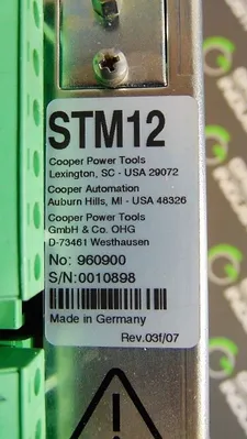 Cooper Tools STM12 Servo Drive Card 960900 Rev.03f/07 Used