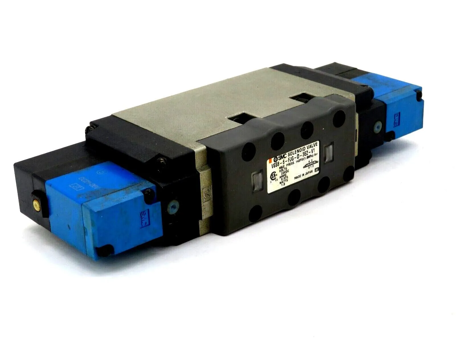 USED SMC VSS8-6-FJG-D-3EZ-V1 SOLENOID VALVE VSS86FJGD3EZV1