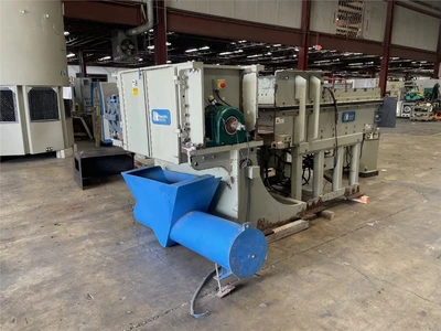 42" Wide Republic Single Shaft Film & Fiber Shredder, 100 HP Motor